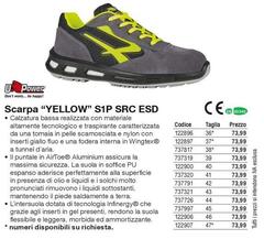 Scarpa "yellow" S18 Src Esd