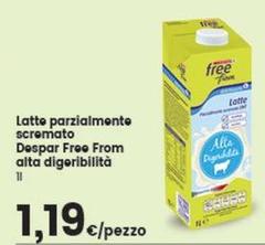 Free from - Latte Parzialmente Scremato Despar
