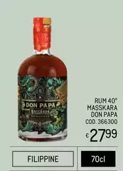 Don papa - Rum 40° Masskara