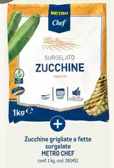 Metro chef - Zucchine Grigliate A Fette Surgelate