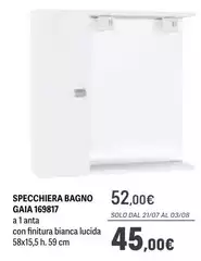 Gaia - Specchiera Bagno 169817