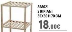 3 Ripiani 35x30 H 70 Cm