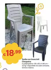 Sedia Con Braccioli Cleopatra