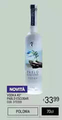 Vodka 40° Pablo Escobar