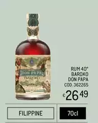Don papa - Rum 40° Baroko