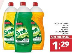 Svelto - Detersivo Piatti Limone/ Aceto/ Zenzero