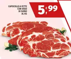 Capocollo A Fette Con Osso Di Suino