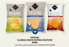 Patatine Classica/gusto Paprika/Rustiche