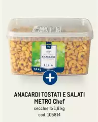 Metro chef - Anacardi Tostati E Salati Metro chef - Anacardi Tostati E Salati