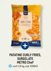 Metro chef - Patatine Curly Fries, Surgelate Metro chef - Patatine Curly Fries, Surgelate