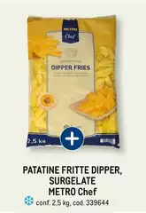 Metro chef - Patatine Fritte Dipper, Surgelate Metro chef - Patatine Fritte Dipper, Surgelate