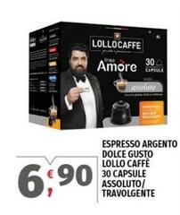 Lollo caffè - Espresso Argento Dolce Gusto Lollo Caffe 30 Capsule Lollo caffè - Espresso Argento Dolce Gusto Lollo Caffe 30 Capsule