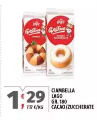 Lago - Ciambella  Cacao/Zuccherate