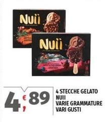Nuii - 4 Stecche Gelato  Varie Grammature
