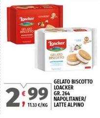 Loacker - Gelato Biscotto Napolitaner/Latte Alpino