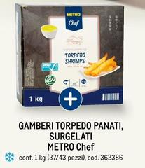 Metro chef - Gamberi Torpedo Panati, Surgelati