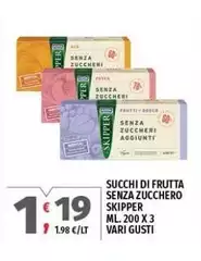 Skipper - Succhi Di Frutta Senza Zucchero