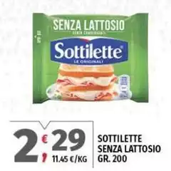 Sottilette - Senza Lattosio Sottilette - Senza Lattosio