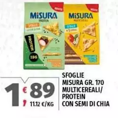 Misura - Sfoglie / Multicereali/ Protein Con Semi Di Chia