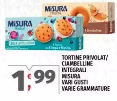 Misura - Tortine Privolat/Ciambelline Integrali
