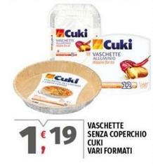 Cuki - Vaschette Senza Coperchio