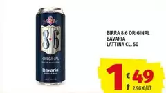 86 original - Birra 8.6 Original Bavaria Lattina 86 original - Birra 8.6 Original Bavaria Lattina