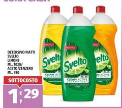 Svelto - Detersivo Piatti Limone Aceto/ Zenzero