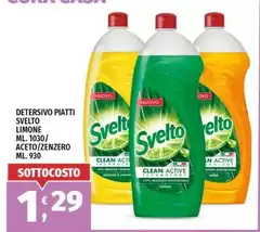 Svelto - Detersivo Piatti Limone Aceto/ Zenzero