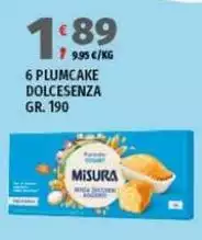 Misura - 6 Plumcake Dolcesenza