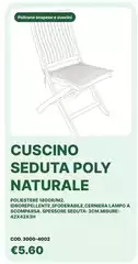 Cuscino Seduta Poly Naturale