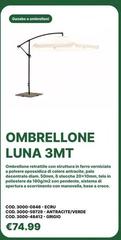 Ombrellone Luna 3mt
