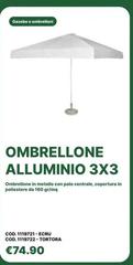 Ombrellone Alluminio 3x3