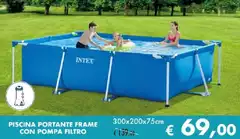 Intex - Piscina Portante Frame Con Pompa Filtro