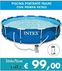 Intex - Piscina Portante Frame Con Pompa Filtro