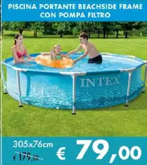 Intex - Piscina Portante Beachside Frame Con Pompa Filtro