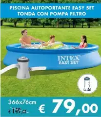 Intex - Piscina Autoportante Easy Set Tonda Con Pompa Filtro