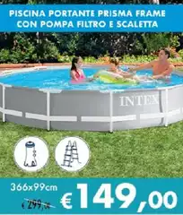 Intex - Piscina Portante Prisma Frame Con Pompa Filtro E Scaletta