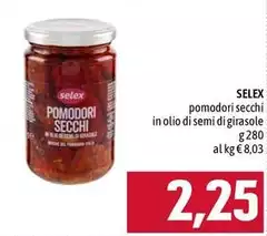 Selex - Pomodori Secchi In Olio Di Semi Di Girasole