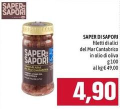 Saper di sapori - Filetti Di Alici Del Mar Cantabrico In Olio Di Oliva