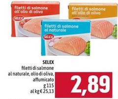 Selex - Filetti Di Salmone Al Naturale, Olio Di Oliva, Affumicato