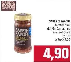 Saper di sapori - Filetti Di Alici Del Mar Cantabrico In Olio Di Oliva