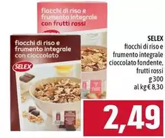 Selex - Fiocchi Di Riso E Frumento Integrale Cioccolato Fondente