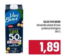 Selex - Vivi Bene Bevanda A Base Di Soia Proteica Biologica