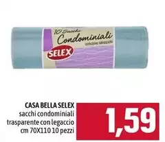 Selex - Casa Bella Sacchi Condominiali Trasparente Con Legaccio