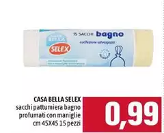Selex - Casa Bella Sacchi Pattumiera Bagno Profumati Con Maniglie