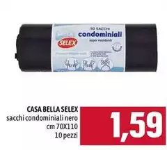 Selex - Casa Bella Sacchi Condominiali Nero