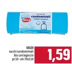 Selex - Sacchi Condominiali Blu Con Legaccio