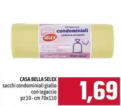 Selex - Casa Bella Sacchi Condominiali Giallo Con Legaccio