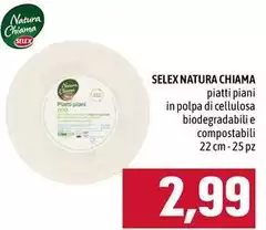 Selex - Piatti Piatti Piani In Polpa Di Cellulosa Biodegradabili E Compostabili