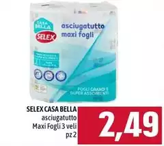 Selex - Casa Bella Asciugatutto Maxi Fogli